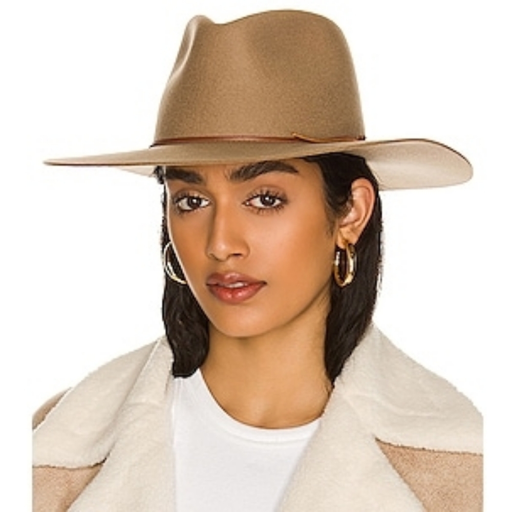 rag & bone Kacy Fedora Hat in Camel